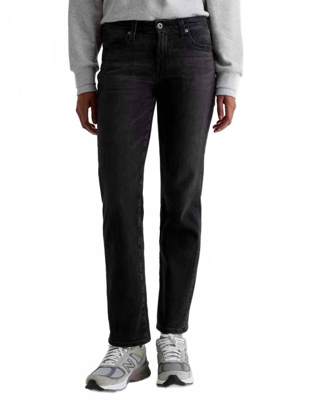 NEW AG JEANS sandra low rise straight jeans in nebula